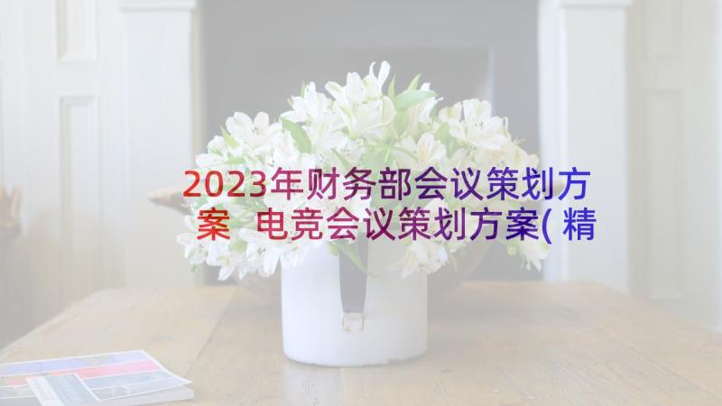 2023年财务部会议策划方案 电竞会议策划方案(精选5篇)