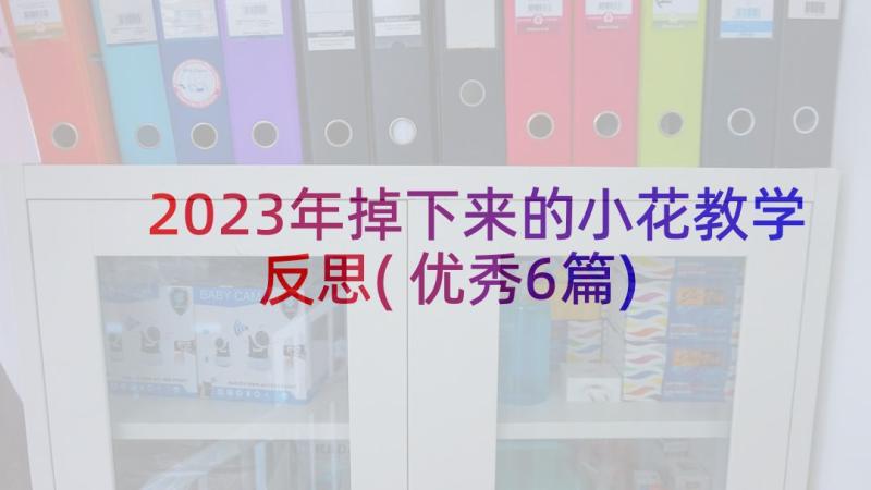 2023年掉下来的小花教学反思(优秀6篇)