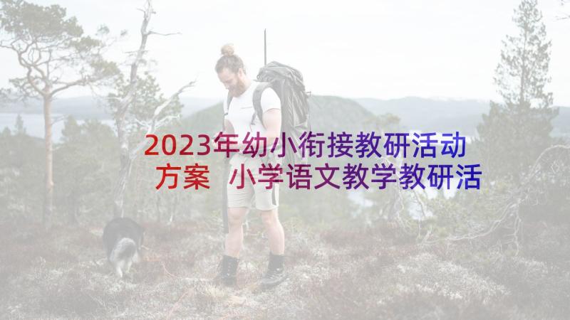 2023年幼小衔接教研活动方案 小学语文教学教研活动方案(大全5篇)