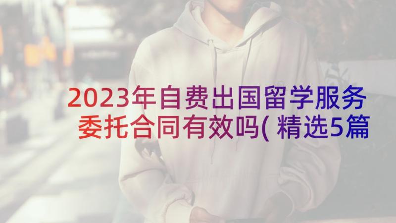 2023年自费出国留学服务委托合同有效吗(精选5篇)