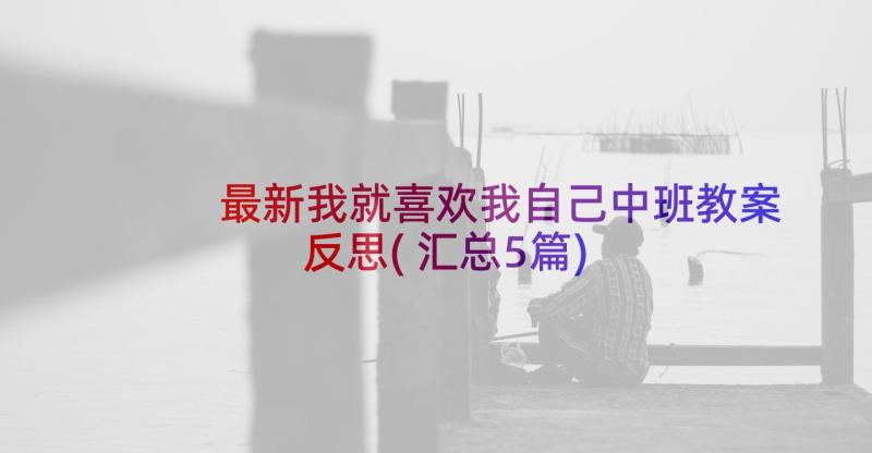 最新我就喜欢我自己中班教案反思(汇总5篇)