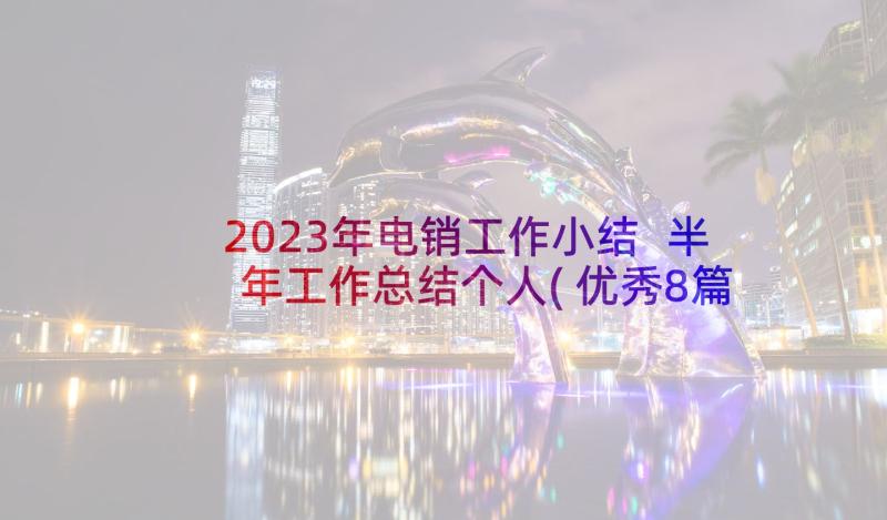 2023年电销工作小结 半年工作总结个人(优秀8篇)