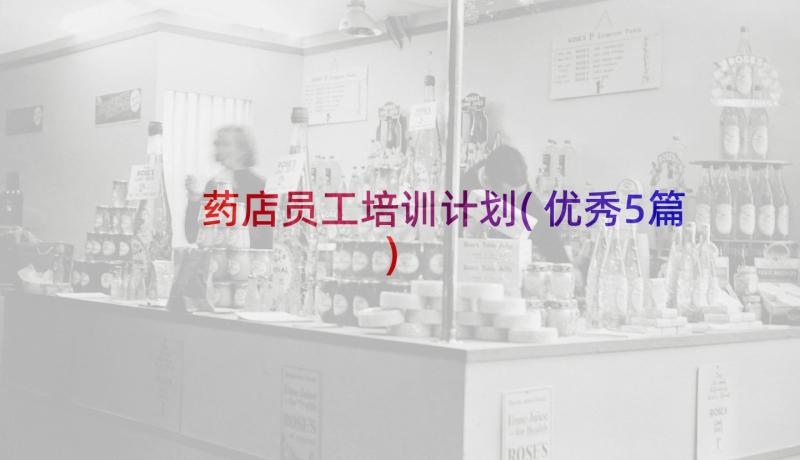 药店员工培训计划(优秀5篇)