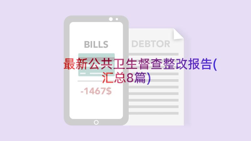 最新公共卫生督查整改报告(汇总8篇)