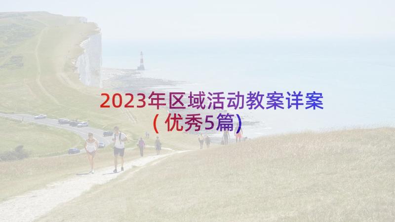 2023年区域活动教案详案(优秀5篇)
