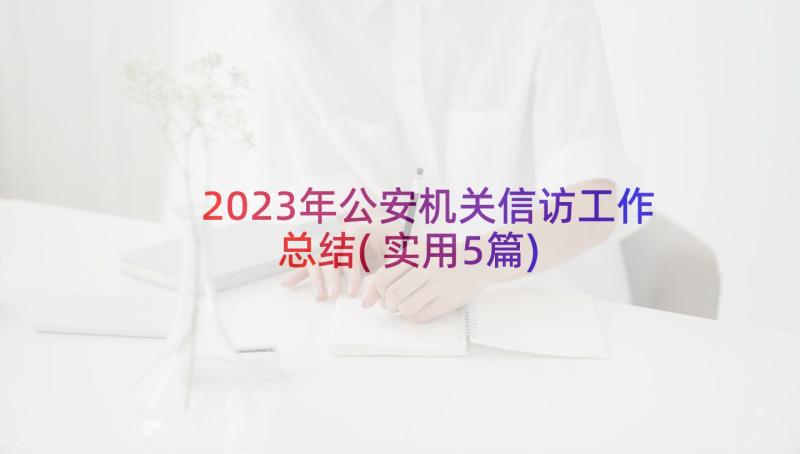 2023年公安机关信访工作总结(实用5篇)