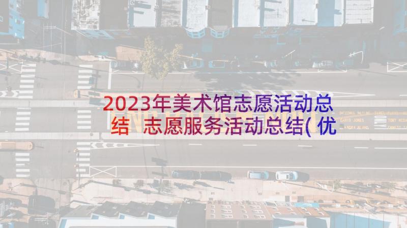 2023年美术馆志愿活动总结 志愿服务活动总结(优秀7篇)