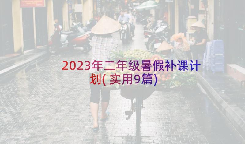 2023年二年级暑假补课计划(实用9篇)