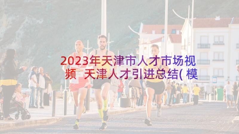 2023年天津市人才市场视频 天津人才引进总结(模板5篇)