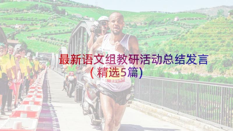 最新语文组教研活动总结发言(精选5篇)