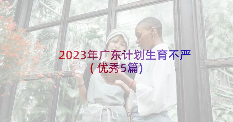 2023年广东计划生育不严(优秀5篇)