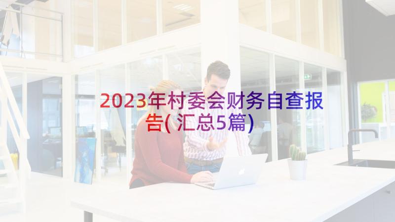 2023年村委会财务自查报告(汇总5篇)