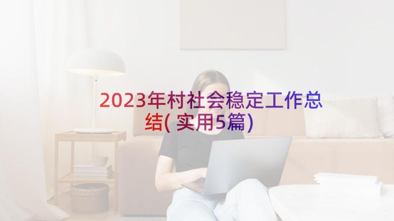 2023年村社会稳定工作总结(实用5篇)