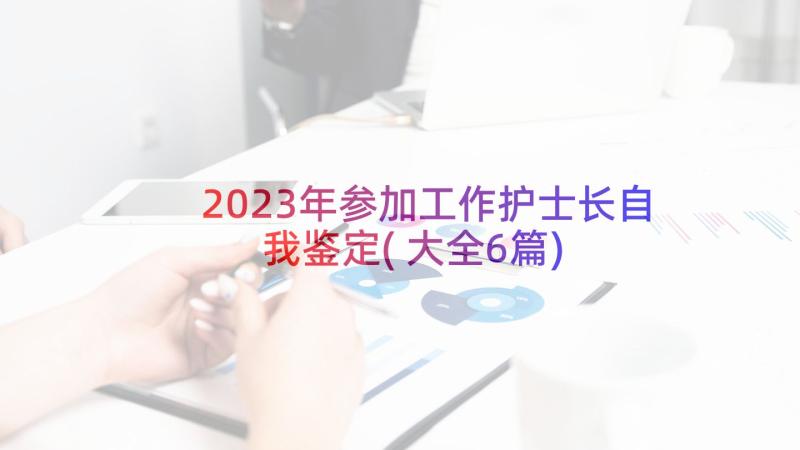 2023年参加工作护士长自我鉴定(大全6篇)