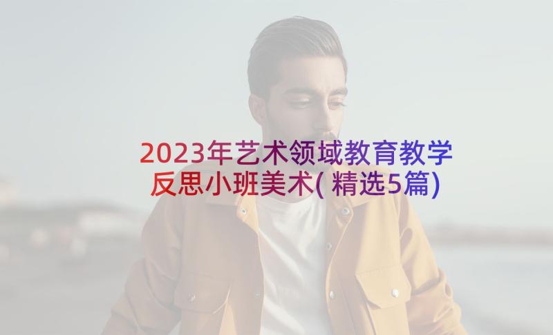 2023年艺术领域教育教学反思小班美术(精选5篇)