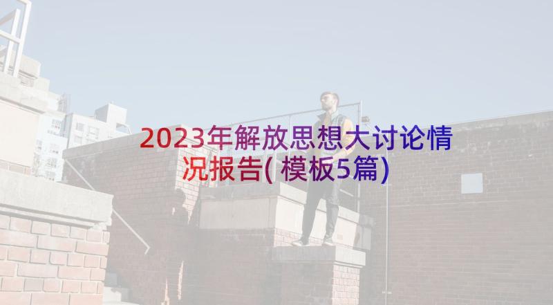 2023年解放思想大讨论情况报告(模板5篇)