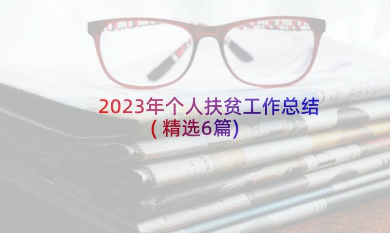 2023年个人扶贫工作总结(精选6篇)