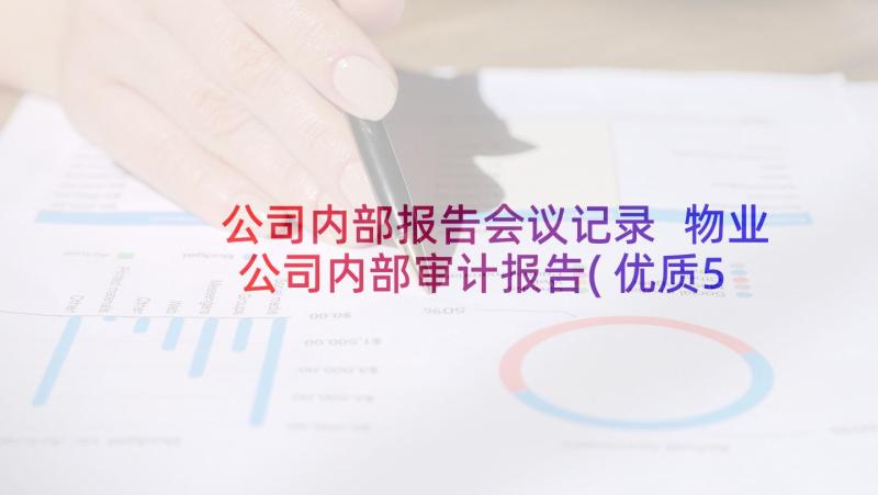 公司内部报告会议记录 物业公司内部审计报告(优质5篇)