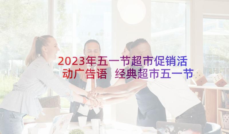 2023年五一节超市促销活动广告语 经典超市五一节促销活动方案(大全5篇)