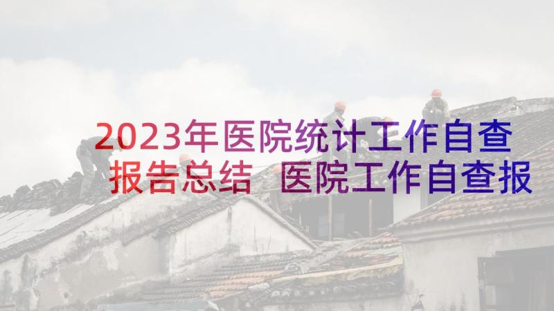 2023年医院统计工作自查报告总结 医院工作自查报告(精选7篇)