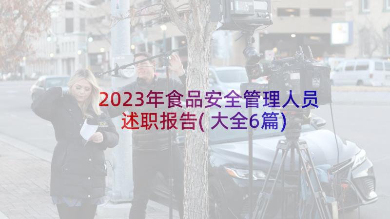 2023年食品安全管理人员述职报告(大全6篇)