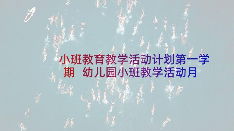 小班教育教学活动计划第一学期 幼儿园小班教学活动月计划表(汇总5篇)