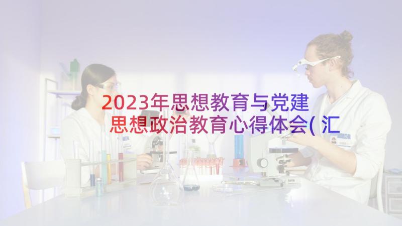 2023年思想教育与党建 思想政治教育心得体会(汇总10篇)