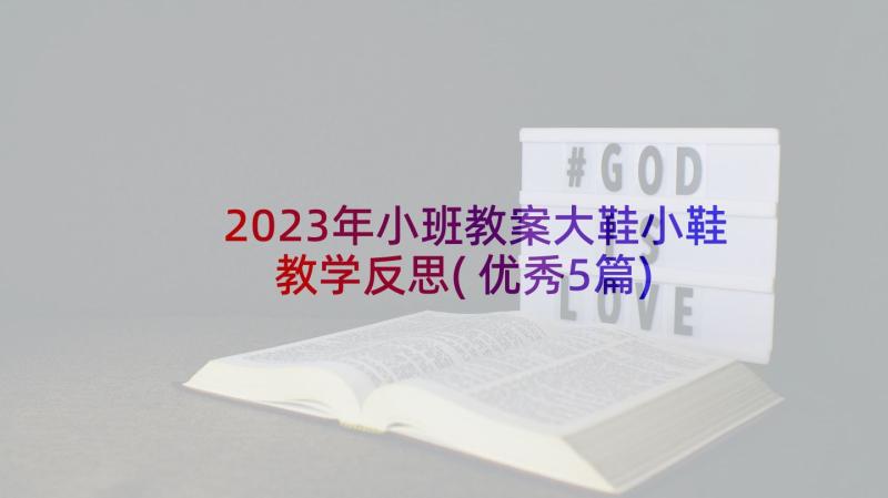 2023年小班教案大鞋小鞋教学反思(优秀5篇)