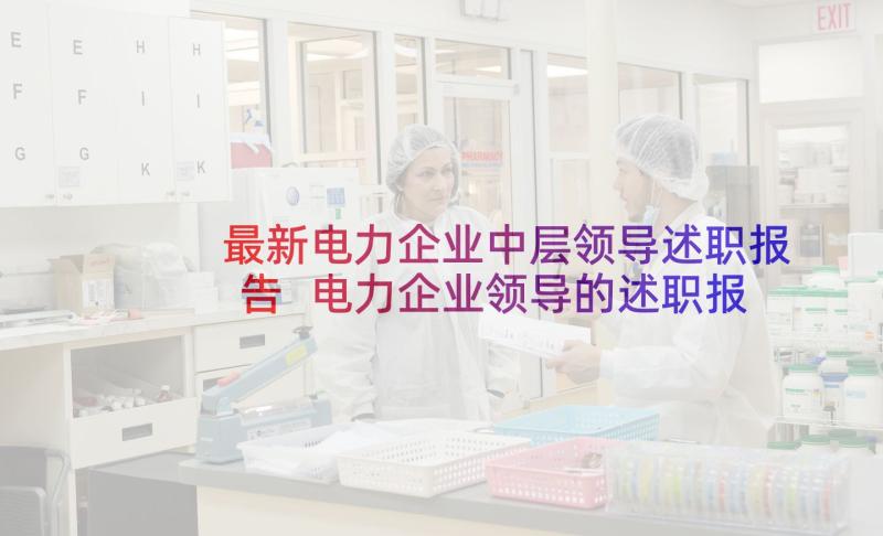 最新电力企业中层领导述职报告 电力企业领导的述职报告(精选5篇)