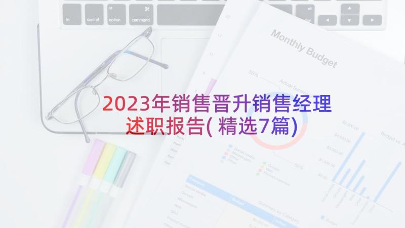 2023年销售晋升销售经理述职报告(精选7篇)