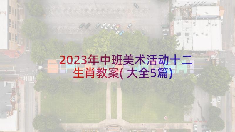 2023年中班美术活动十二生肖教案(大全5篇)