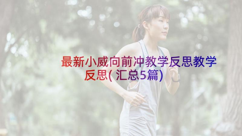 最新小威向前冲教学反思教学反思(汇总5篇)