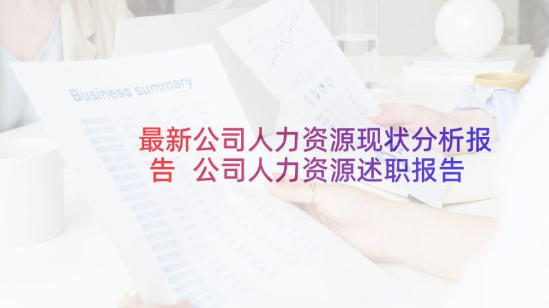 最新公司人力资源现状分析报告 公司人力资源述职报告(精选8篇)