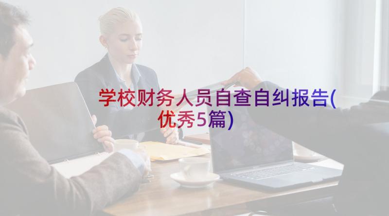 学校财务人员自查自纠报告(优秀5篇)