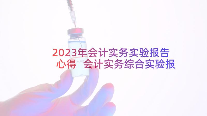 2023年会计实务实验报告心得 会计实务综合实验报告(通用5篇)