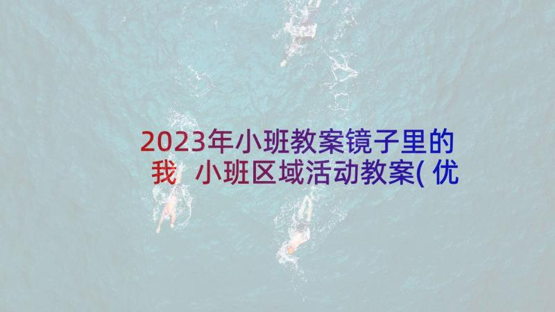 2023年小班教案镜子里的我 小班区域活动教案(优秀5篇)