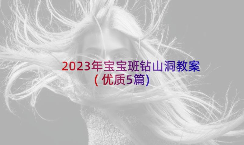 2023年宝宝班钻山洞教案(优质5篇)