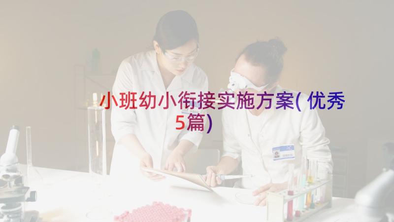 小班幼小衔接实施方案(优秀5篇)