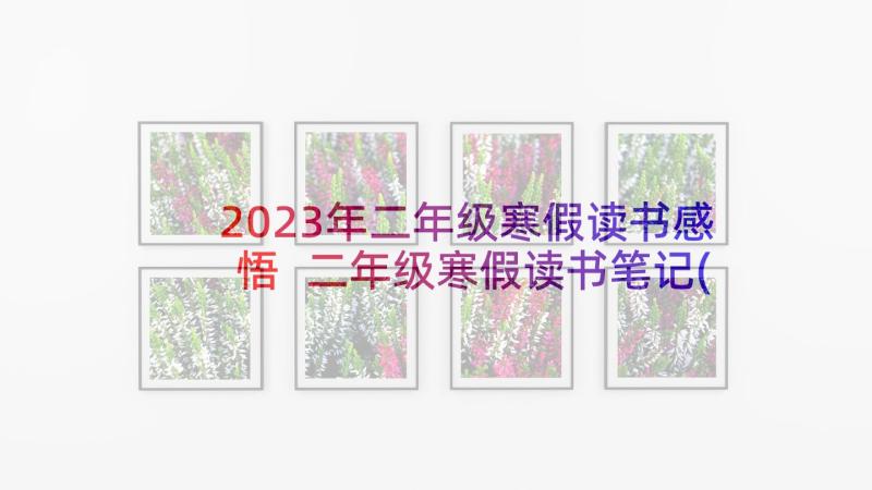 2023年二年级寒假读书感悟 二年级寒假读书笔记(大全5篇)