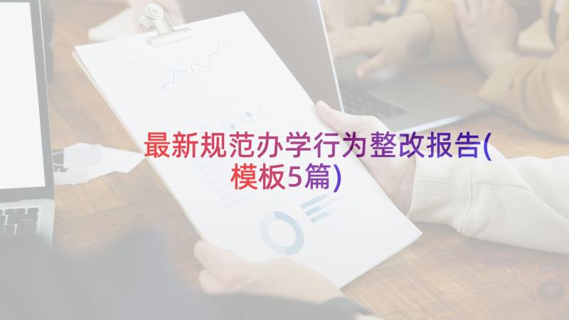 最新规范办学行为整改报告(模板5篇)