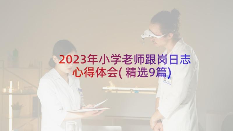 2023年小学老师跟岗日志心得体会(精选9篇)