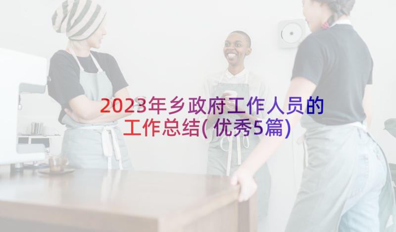 2023年乡政府工作人员的工作总结(优秀5篇)