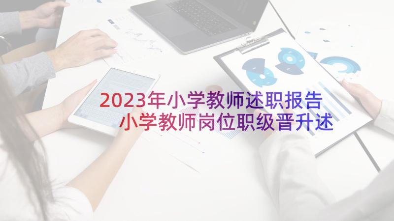 2023年小学教师述职报告 小学教师岗位职级晋升述职报告(精选5篇)