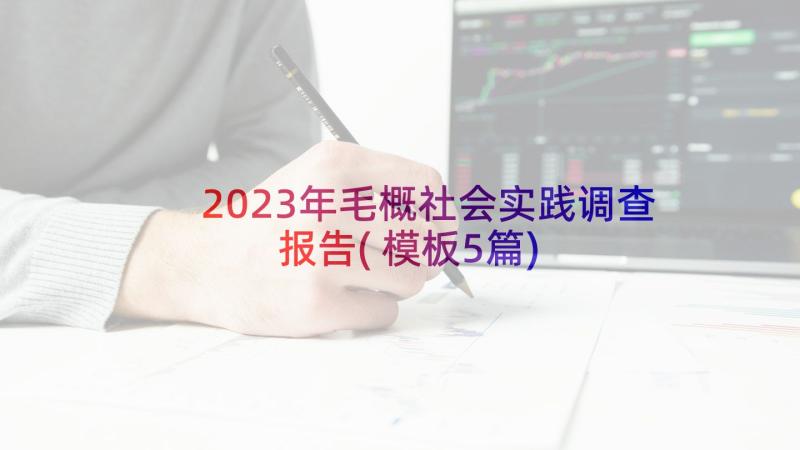 2023年毛概社会实践调查报告(模板5篇)