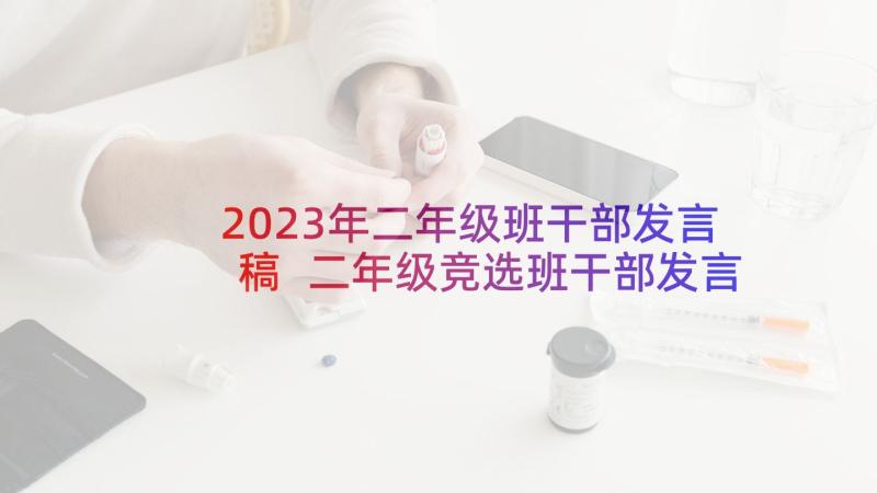 2023年二年级班干部发言稿 二年级竞选班干部发言稿(优秀6篇)