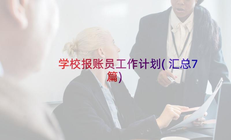 学校报账员工作计划(汇总7篇)