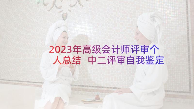 2023年高级会计师评审个人总结 中二评审自我鉴定(模板5篇)