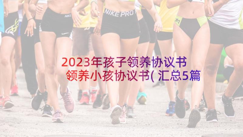 2023年孩子领养协议书 领养小孩协议书(汇总5篇)