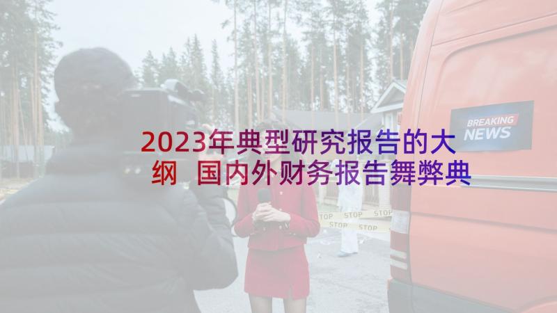 2023年典型研究报告的大纲 国内外财务报告舞弊典型案例的研究分析(精选5篇)