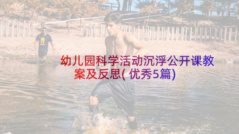 幼儿园科学活动沉浮公开课教案及反思(优秀5篇)